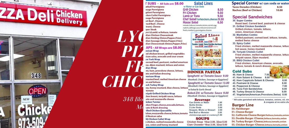 Lyons Pizza Fried Chicken